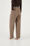 Regular Fit Yüksek Bel Düz Paça Kadın Pantolon 6923875 HAKİ