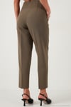 Regular Fit Yüksel Bel Düz Paça Havuç Kadın Pantolon 68350109 HAKİ