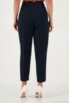 Regular Fit Yüksel Bel Düz Paça Havuç Kadın Pantolon 68350109 LACİVERT