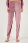 Regular Fit Yumuşak Dokulu Kadife Kadın Pijama Takımı 6094200W4 PUDRA