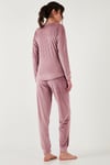 Regular Fit Yumuşak Dokulu Kadife Kadın Pijama Takımı 6094200W4 PUDRA