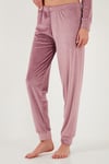 Regular Fit Yumuşak Dokulu Kadife Kadın Pijama Takımı 6094200W4 PUDRA