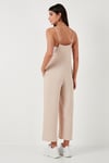 Relaxed Fit Ayarlanabilir İp Askılı Bahçıvan Kadın Tulum 66970192S4 TAŞ