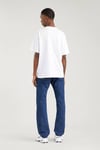 Relaxed Fit Bisiklet Yaka % 100 Pamuk Erkek T Shirt A0637-0000 BEYAZ