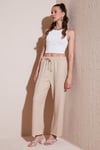 Relaxed Fit Bol Paça Kadın Pantolon 5865826 TAŞ