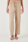 Relaxed Fit Bol Paça Kadın Pantolon 5865826 TAŞ