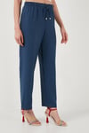 Relaxed Fit Bol Paça Kadın Pantolon 5865826 İNDİGO