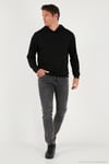 Relaxed Fit Kapüşonlu Yumuşak Dokulu Erkek Sweat 5901063 SİYAH