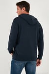Relaxed Fit Kapüşonlu Yumuşak Dokulu Erkek Sweat 5901063 LACİVERT