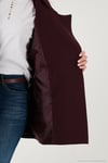 Relaxed Fit Kruvaze Yaka Düğmeli Astarlı Kadın Trençkot 6839580 MÜRDÜM