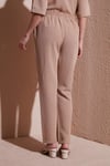 Relaxed Fit Normal Bel Düz Paça Kadın Pantolon 25Y0550K1 BEJ