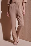 Relaxed Fit Normal Bel Düz Paça Kadın Pantolon 25Y0550K1 BEJ