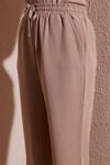 Relaxed Fit Normal Bel Düz Paça Kadın Pantolon 25Y0550K1 BEJ