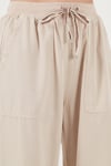 Relaxed Fit Yüksek Bel Bol Paça Kadın Pantolon 668YP5040 TAŞ