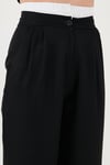Relaxed Fit Yüksek Bel Bol Paça Kadın Pantolon 673P1012 SİYAH