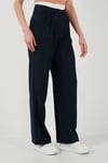 Relaxed Fit Yüksek Bel Bol Paça Kadın Pantolon 673P1012 LACİVERT