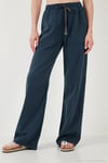 Relaxed Fit Yüksek Bel Bol Paça Kadın Pantolon 668YP5040 LACİVERT