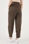 Relaxed Fit Yüksek Bel Daralan Paça Kadın Pantolon 668YP5456 KAHVE