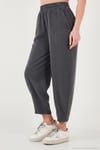 Relaxed Fit Yüksek Bel Daralan Paça Kadın Pantolon 668YP5456 ANTRASİT