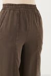 Relaxed Fit Yüksek Bel Daralan Paça Kadın Pantolon 668YP5456 KAHVE