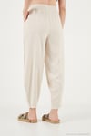 Relaxed Fit Yüksek Bel Daralan Paça Kadın Pantolon 668YP5456 TAŞ