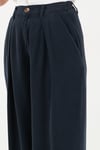Relaxed Fit Yüksek Bel Geniş Paça Kadın Pantolon 668YP5515 LACİVERT