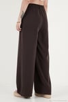 Relaxed Fit Yüksek Bel Geniş Paça Kadın Pantolon 668YP5515 KAHVE
