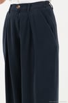 Relaxed Fit Yüksek Bel Geniş Paça Kadın Pantolon 668YP5515 LACİVERT