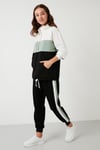Renk Bloklu Regular Fit Kapüşonlu Spor Kadın Takım 5863835 ÇAĞLA