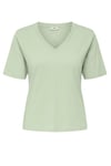 rex % 100 Pamuk Regular Fit V Yaka Kadın T Shirt 15352294 AÇIK YEŞİL