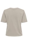 rex % 100 Pamuk Regular Fit Yuvarlak Yaka Kadın T Shirt 15344612 TAŞ