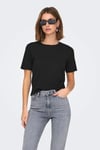 rex % 100 Pamuk Regular Fit Yuvarlak Yaka Kadın T Shirt 15344612 SİYAH