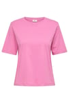 rex % 100 Pamuk Regular Fit Yuvarlak Yaka Kadın T Shirt 15344612 PEMBE