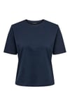 rex % 100 Pamuk Regular Fit Yuvarlak Yaka Kadın T Shirt 15344612 KOYU LACIVERT