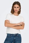 rex % 100 Pamuk Regular Fit Yuvarlak Yaka Kadın T Shirt 15344612 KREM