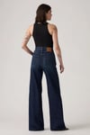 Ribcage Straight Fit Yüksek Bel Düz Paça Jeans Kadın Kot Pantolon 003VD-0003 KOYU MAVİ