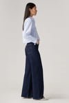 Ribcage Straight Fit Yüksek Bel Düz Paça Jeans Kadın Kot Pantolon 003VD-0001 LACİVERT