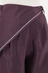 Şal Bağlama Detaylı Rahat Kalıp Bol Paça Kadın Pantolon 5867157 MÜRDÜM
