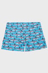 Santana Junior Desenli LAstikli Bel Boxer Erkek Çocuk Mayo Short SR2631000008 MAVİ