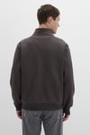 Şardonlu Loose Fit Yarım Fermuarlı Dik Yaka Erkek Sweat 0S10278-70219 KOYU KAHVE