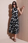 SD Luxury Kadın Elbise 6784283 SİYAH-BEYAZ