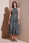 SD Luxury Kadın Elbise 6784283 ZEBRA-SİYAH