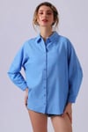 SD Luxury Oversize Kadın Gömlek 6781001 MAVİ