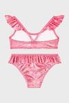 Serpina Fuchsia Junior Desenli UPF 50+ Korumalı Çabuk Kuruyan Kız Çocuk Bikini SB2614000604 FUŞYA