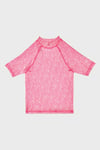 Serpina Fuchsia Junior Desenli Uv Korumalı Kısa Kollu Mayo Kız Çocuk T Shirt ST2614000003 FUŞYA