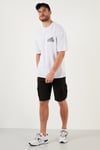 Sırt Baskılı Regular Fit % 100 Pamuk Bisiklet Yaka Erkek T Shirt 5727502 BEYAZ