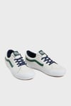 SK8-Low Deri Logolu Sneaker Unisex Ayakkabı VN0009QRWTM1 GRİ-BEYAZ