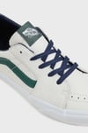 SK8-Low Deri Logolu Sneaker Unisex Ayakkabı VN0009QRWTM1 GRİ-BEYAZ
