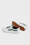 SK8-Low Deri Logolu Sneaker Unisex Ayakkabı VN0009QRWTM1 GRİ-BEYAZ
