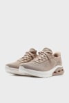 Skechers Bobs Arc Waves 2.0 Logolu File Detaylı Sneaker Kadın Ayakkabı 117638 TAN BEJ